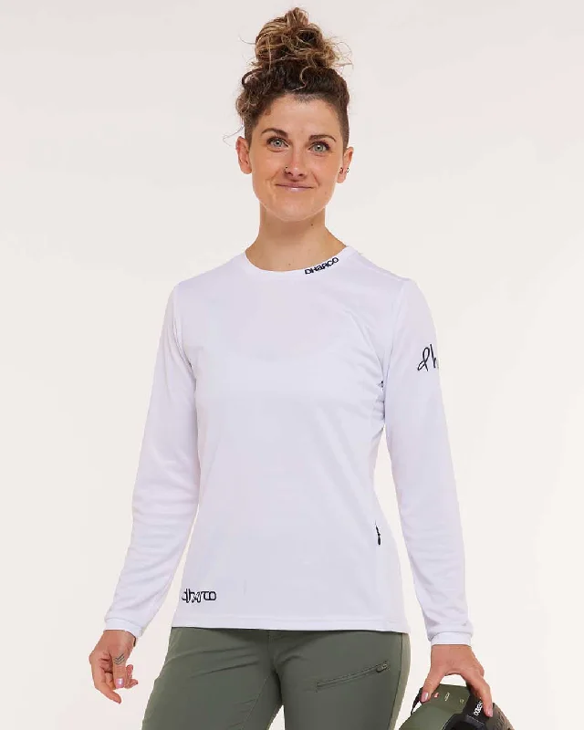 Womens Gravity Jersey | White Out Printed Hooded Sweatshirts