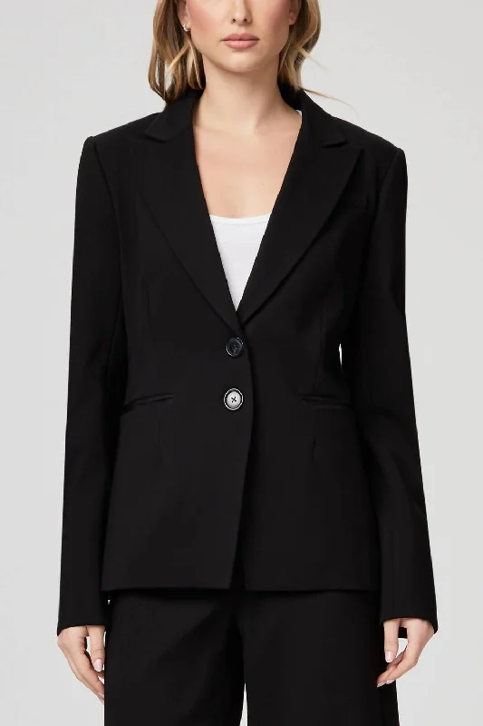 Chelsee Blazer In Black Relaxed Fit Blazer