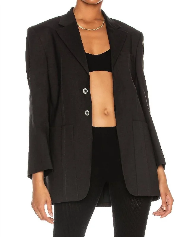 La Veste D'homme Blazer Jacket In Black Women’s Black Blazer