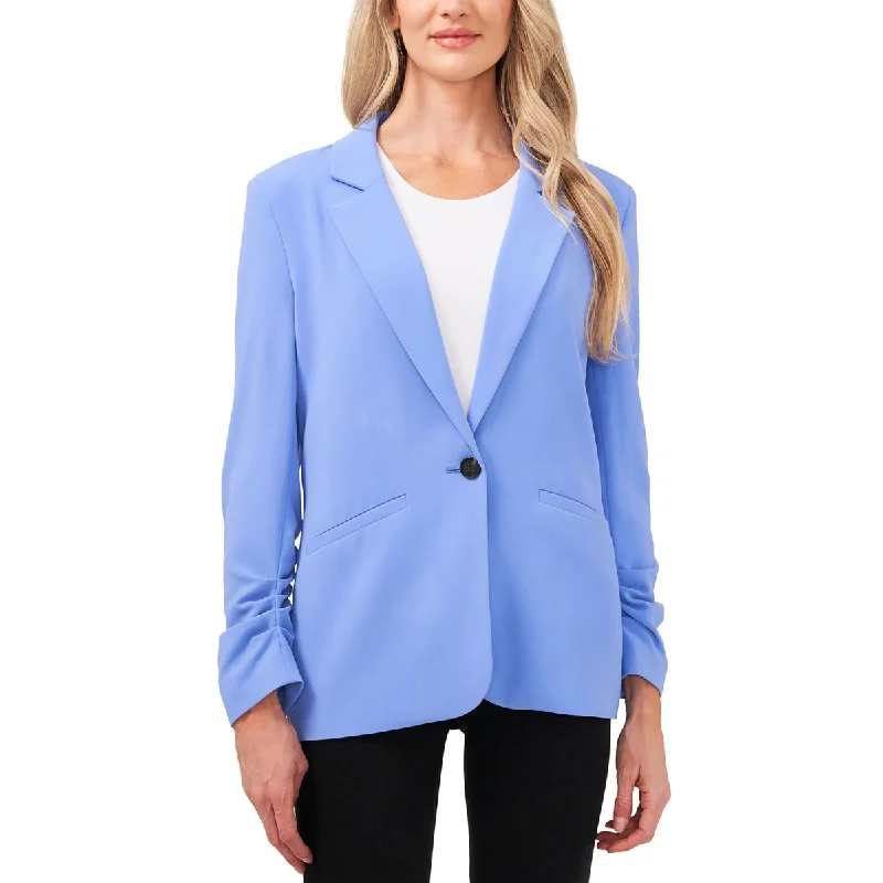 Womens Notch Collar Suit Separate One-Button Blazer Fitted Blazer Look