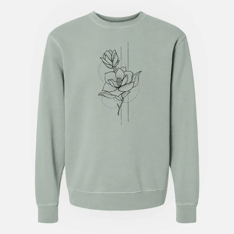 Southern Magnolia Stem - Unisex Pigment Dyed Crew Sweatshirt All-season Hoodie Sweatshirt