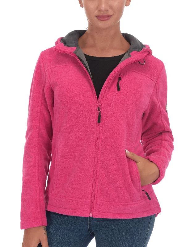 Women's Hooded Polar Fleece Hiking Jackets