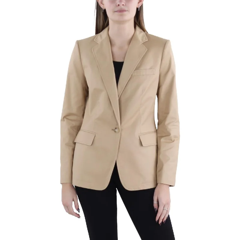 Womens Notch Collar Suit Separate One-Button Blazer Formal Women’s Blazers