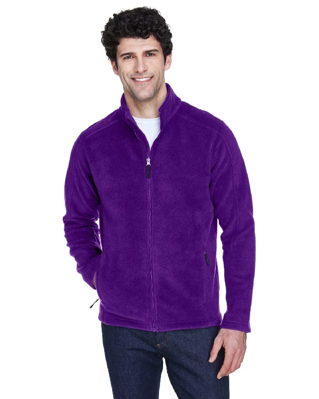 Core 365 Journey Mens Full-Zip Fleece Jacket | Campus Purple Women's motorcycle jackets