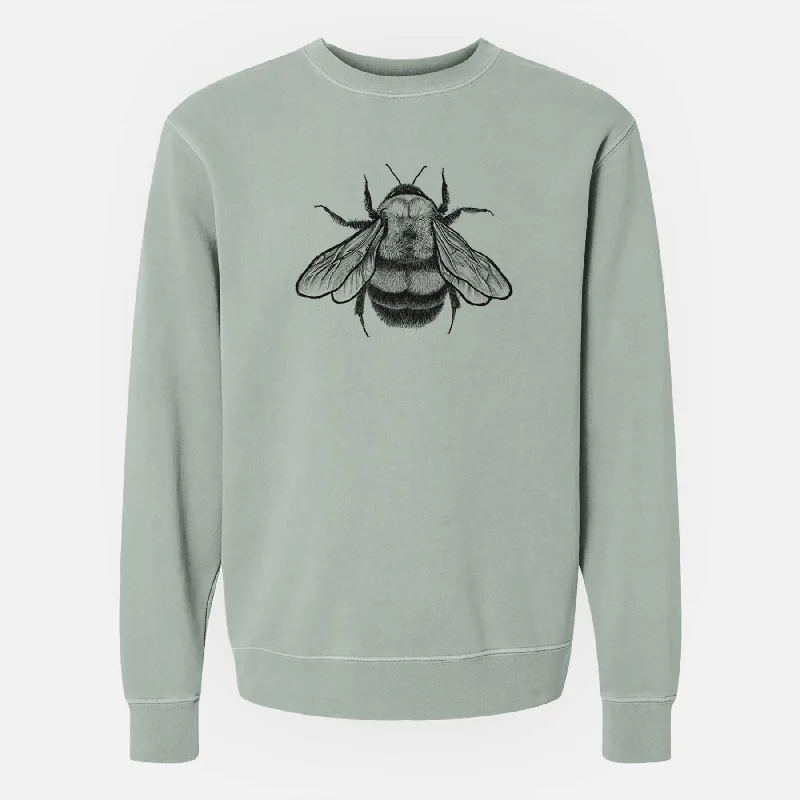 Bombus Affinis - Rusty-Patched Bumble Bee - Unisex Pigment Dyed Crew Sweatshirt Women’s Hoodie Sweater