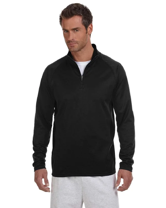 Champion Adult Performance Fleece Quarter-Zip Jacket | Black/ Black Women's casual jackets