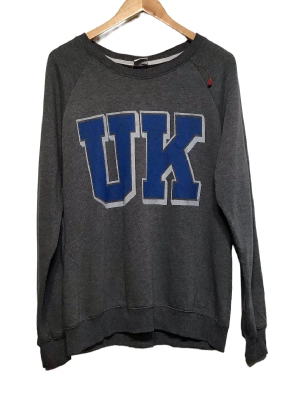 UK Print Sweatshirt (Size M) Warm Fleece Sweatshirts