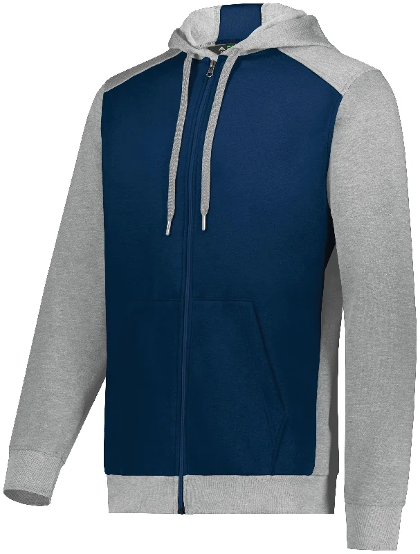 NAVY/GREY HEATHER