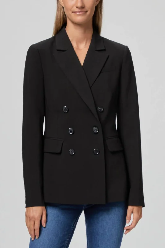 Malbec Blazer In Black Elegant Blazer Look