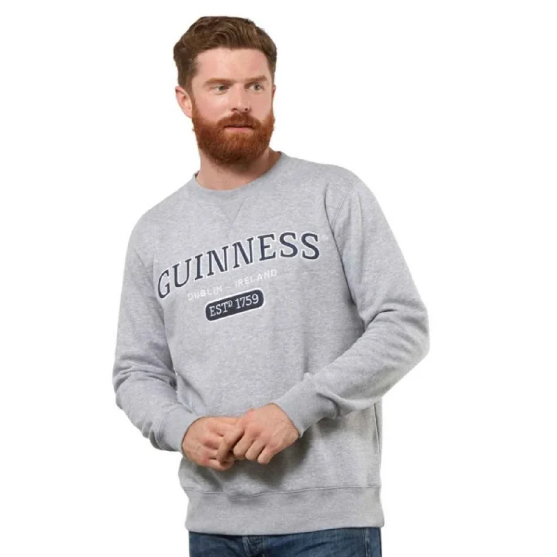 Guinness Grey Crew Neck Sweatshirt Stylish Sweatshirt Look