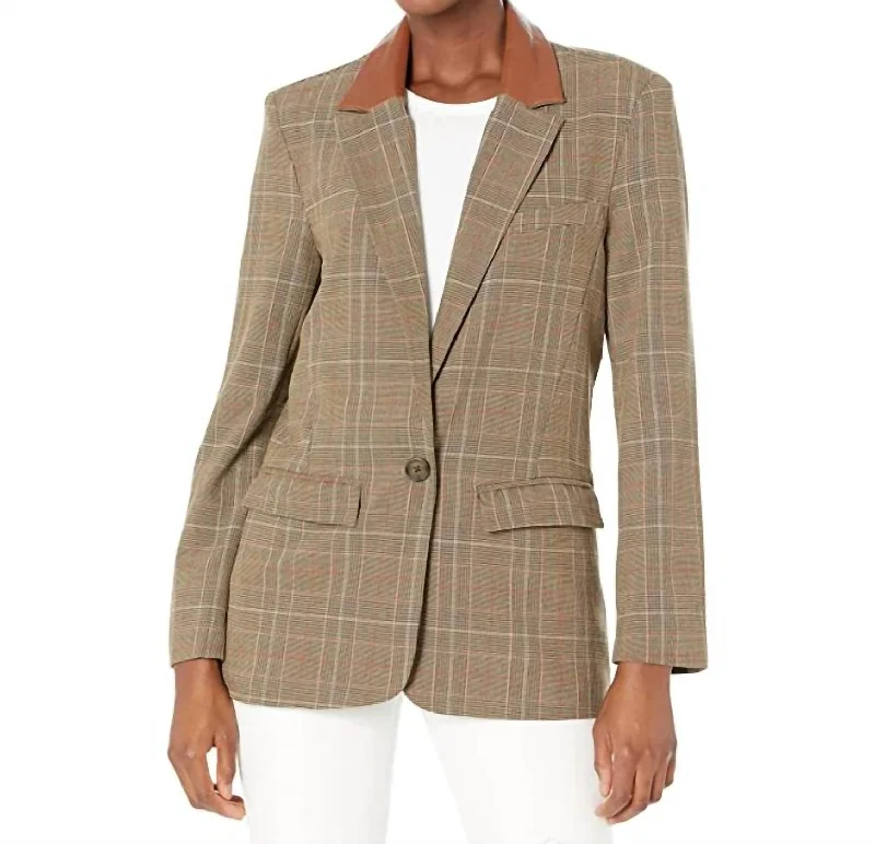 Audrey Blazer In Chicory Coffee Relaxed Fit Blazer