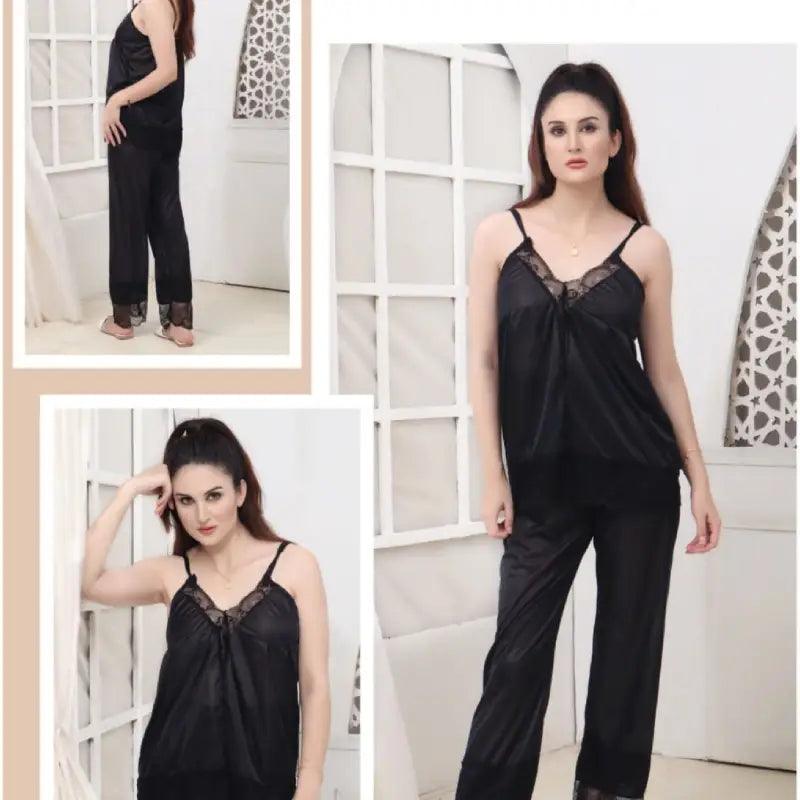 Latest Silk Cami And Pajama Set -2pc | Honeymoon Cami Set 2pc Elegant pajama sets