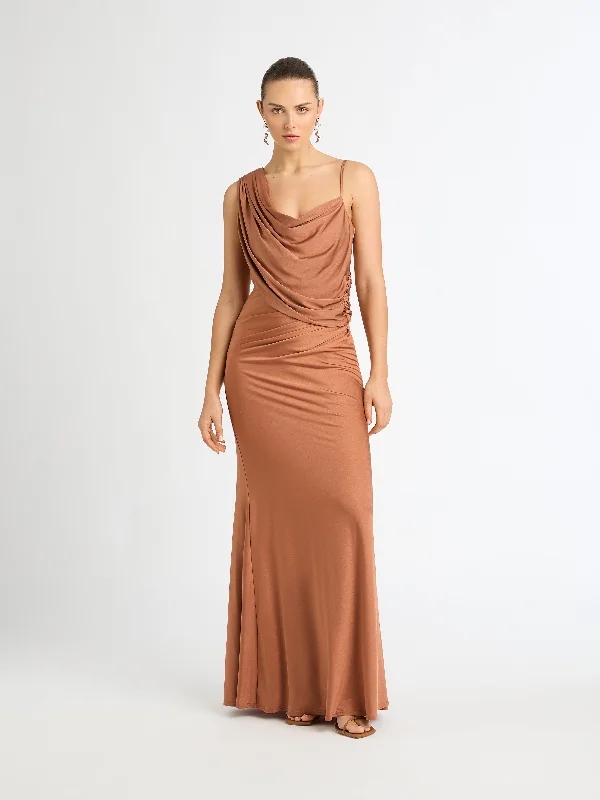 SOLANGE MAXI DRESS Silk maxi dresses