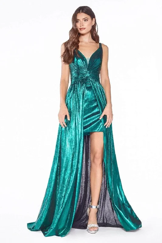 Ladivine CD0151 - Metallic A-Line Dress Evening Dresses Best party dresses for formal events