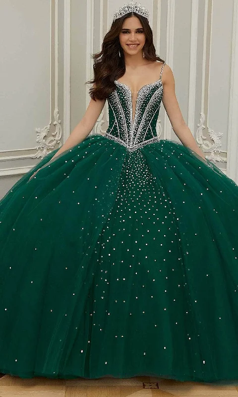 Mori Lee 60201 - Plunging Beaded Quinceanera Ballgown Y2K party dresses