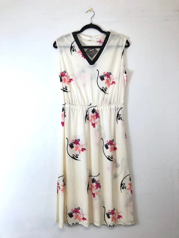 80s Flowers & Swooshes Dress Unique unclassified dresses