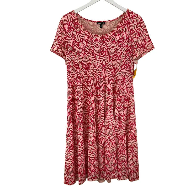 Dress Casual Midi By Sami & Jo In Red, Size: Xl Maxi Length Midi