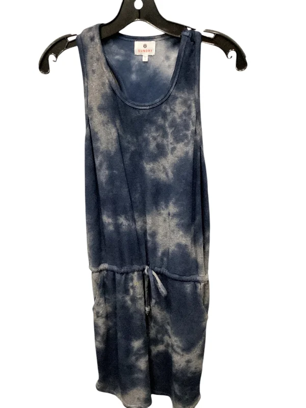 Dress Casual Midi By Sundry In Tie Dye Print, Size: S Printed Satin Midi