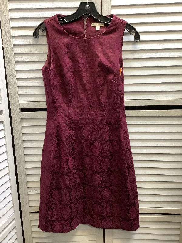 Dress Party Midi By New York And Co In Maroon, Size: 4 Midi Skirt Blouse