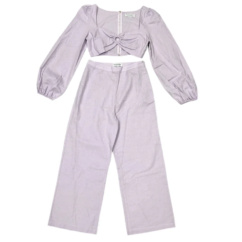 Pants Set 2pc By Charlie Holiday In Purple, Size: S