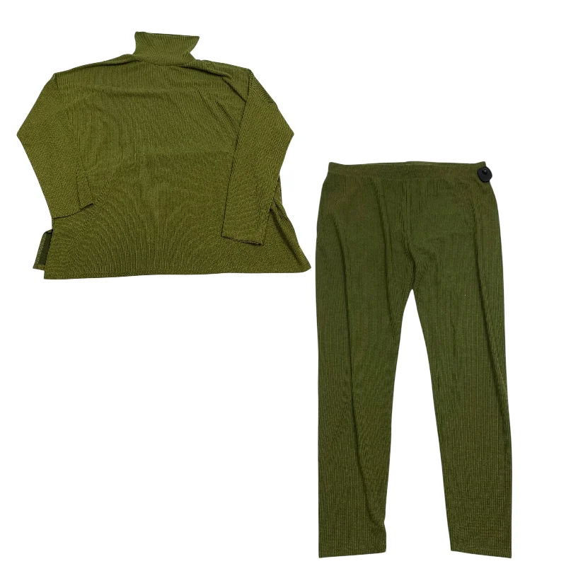 Pants Set 2pc By Fashion Nova In Green, Size: 2x